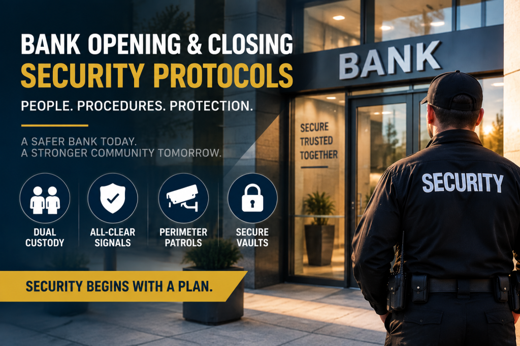 Bank Opening and Closing Security Protocols: Dual Custody and Branch Procedures