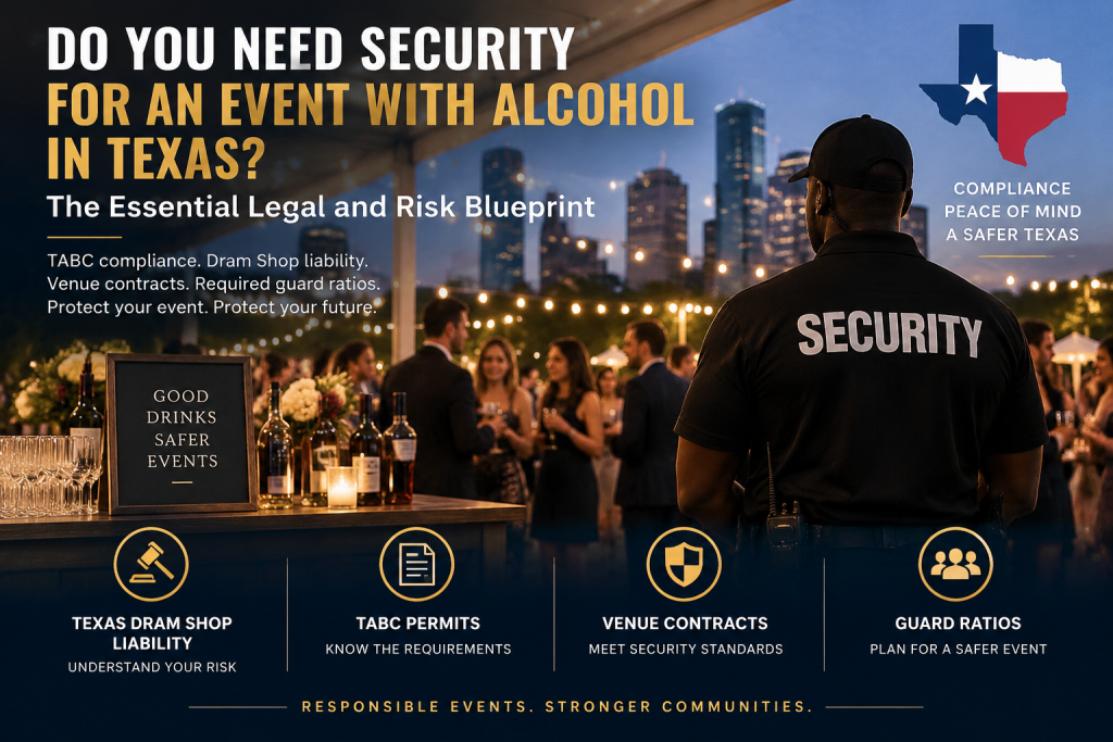 Do You Need Security for an Event with Alcohol in Texas: TABC Rules and Legal Blueprint
